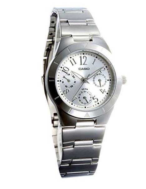 CASIO 卡西欧女表三眼奢迷优雅大方石英女表