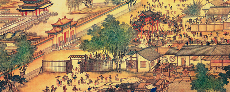 
                                        世轩十字绣 精准印花客厅挂画清明上河图中国古典挂画十字绣收藏珍品 6米精准印花棉线                