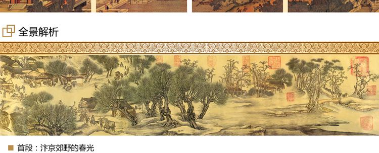 
                                        世轩十字绣 精准印花客厅挂画清明上河图中国古典挂画十字绣收藏珍品 6米精准印花棉线                
