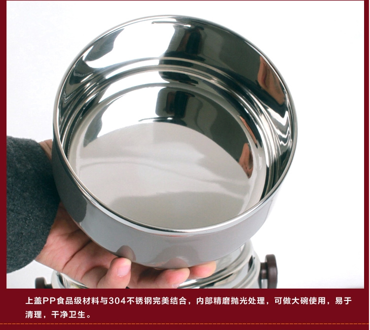 真空保温桶三层密封提锅闷烧饭桶双层不锈钢保温饭盒保温提锅 爱丽金 高真空提锅+黑色方包 2.8L