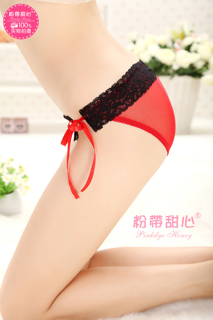 粉带甜心 <em>都市丽人</em>内衣<em>内裤女</em>大码透明诱惑蕾