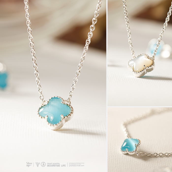 京东商城 银时代【宠儿】四叶草 手链 925纯银