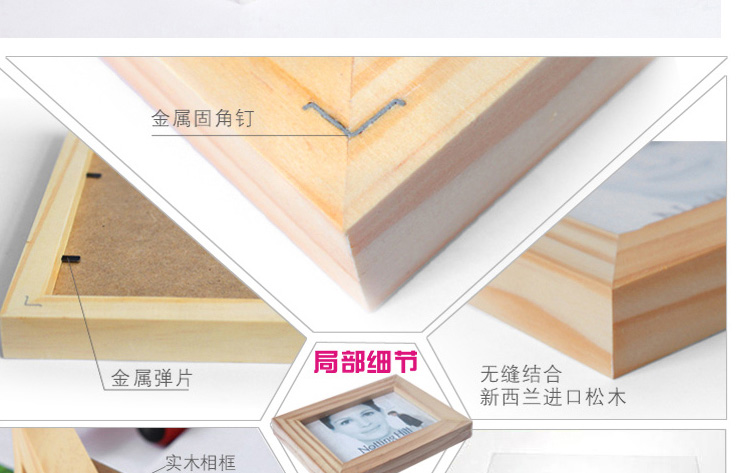 百易尚品经典实木28框照片墙客厅相片墙 相框组合 黑白组合+失色城市画芯