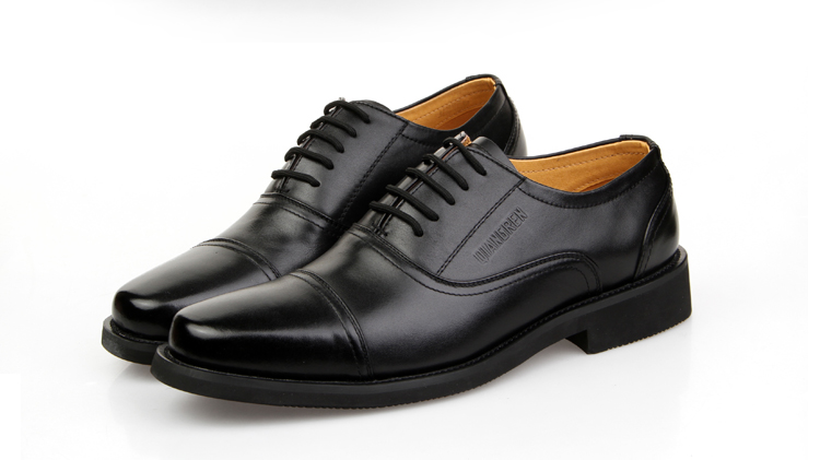 3515强人 正品三接头军官皮鞋真皮部队常服士