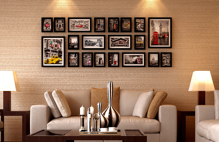 进口实木高端<em>照片墙</em> 创意欧式相片墙 大<em>尺寸</em>相