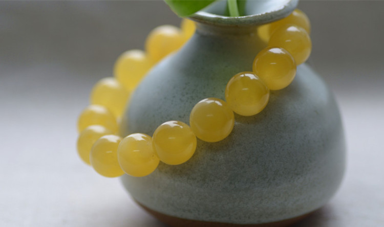 新蜜蜡手链色如蜜光如蜡 保平安 镇精安神【图片 价格 品牌 报价】-京东商城