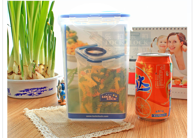 
                                        乐扣乐扣 塑料保鲜盒HPL809F立式储物盒1.3L麦片奶粉收纳盒                