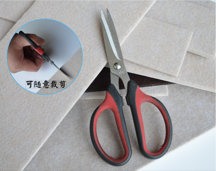 
                                                            馨梦园 毛毡 桌椅垫 家具保护垫 桌椅脚垫 桌脚垫 家具脚垫 桌角垫 可裁剪 米色 3M胶21*30cm*5mm                