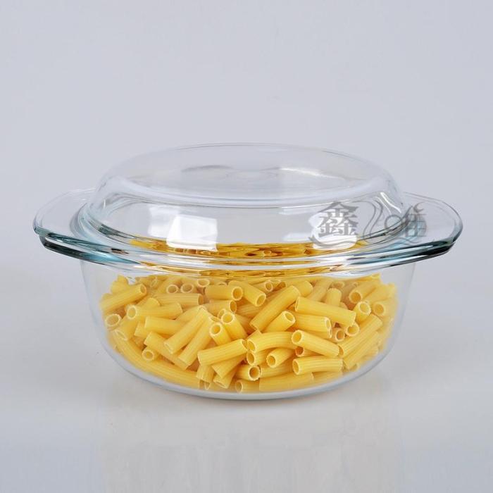 
                                        钢化玻璃碗 带盖大汤碗耐热泡面碗 1.7L(单只)                
