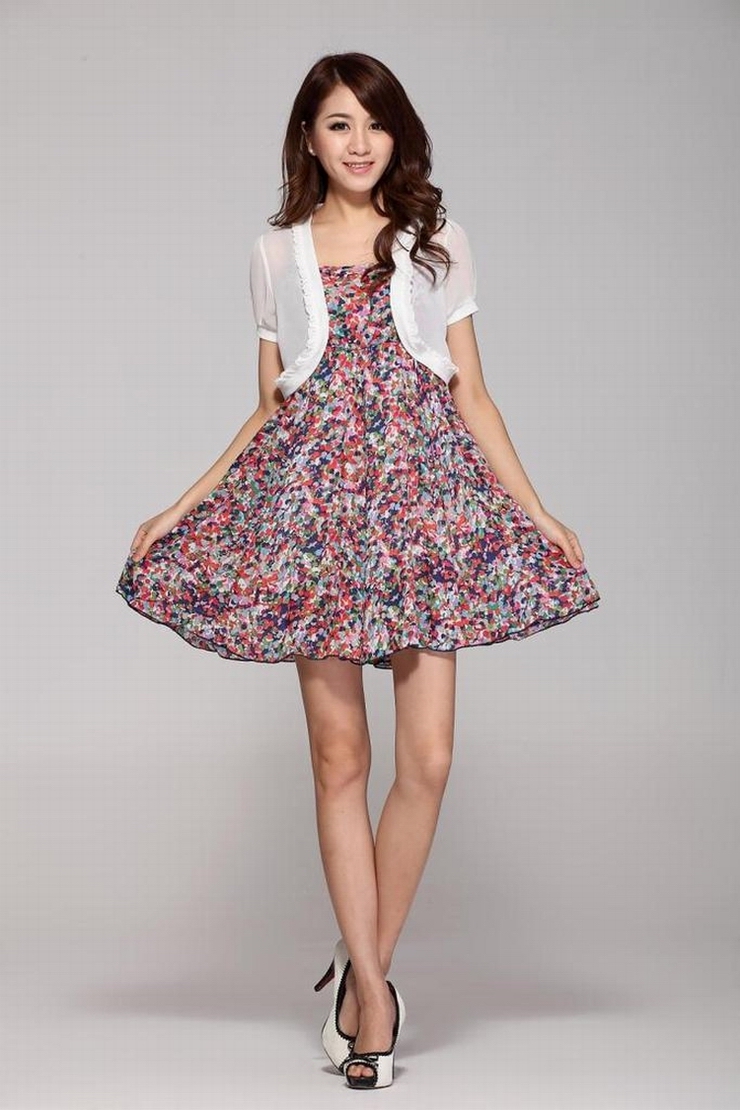 斯绮卡蓝外搭小<em>开衫短外套</em>坎肩 女雪纺<em>小披肩</em>