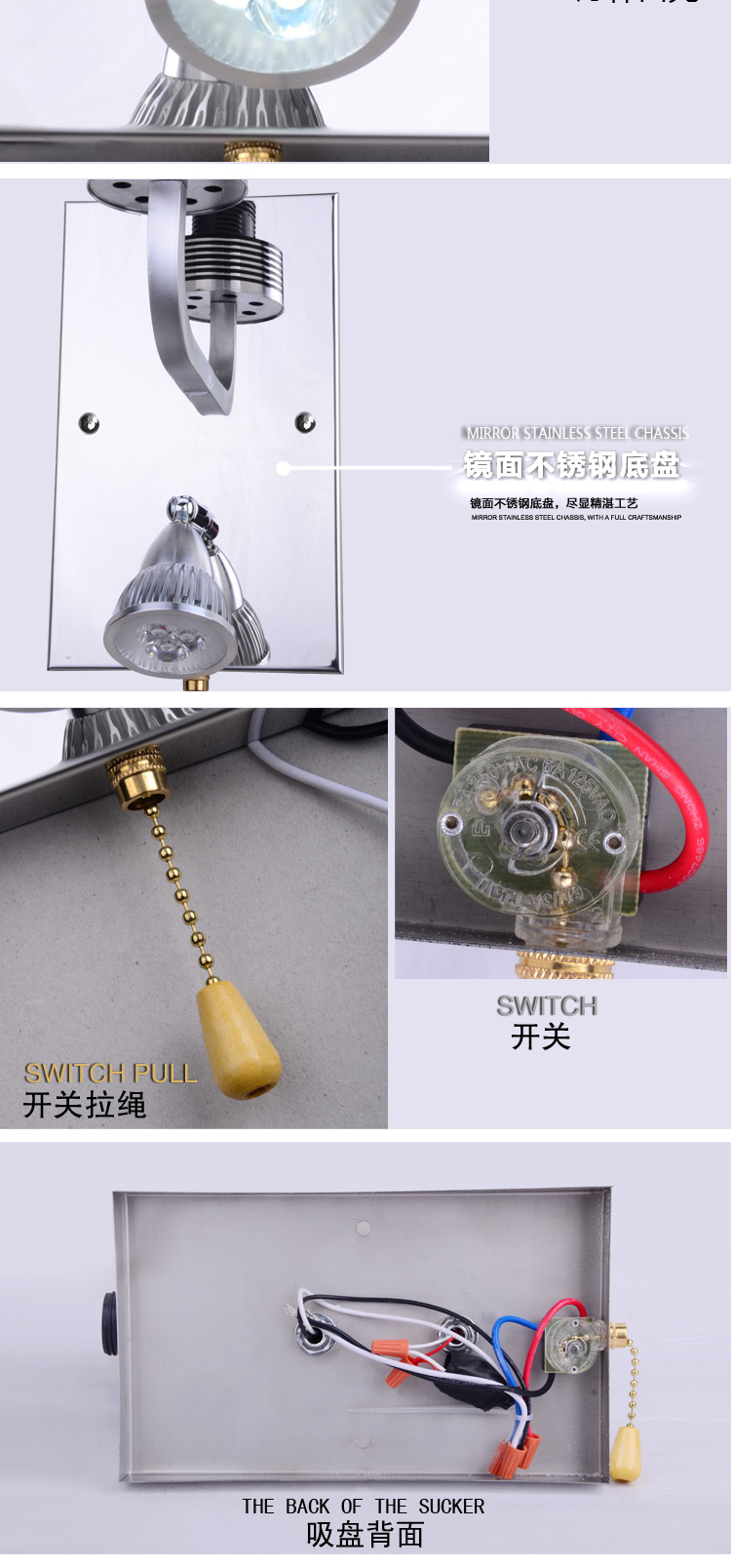
                                        SHOPP 客厅卧室现代简约创意壁灯墙壁灯客厅镜前灯216                