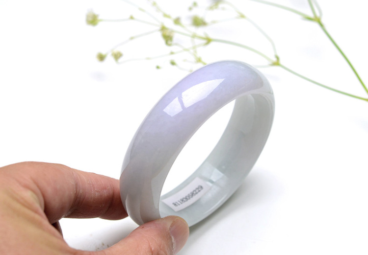 N9827果敢翡翠 55.1春意盎然富贵满堂紫罗兰