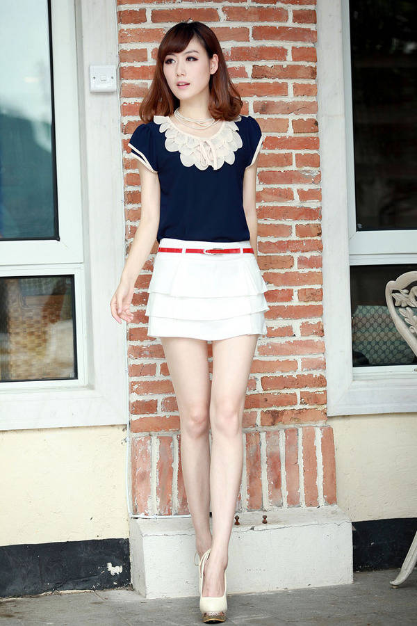 <em>短裤</em>裙<em>夏女雪纺</em>套装哪种好 套装裤裙<em>2014</em>新款