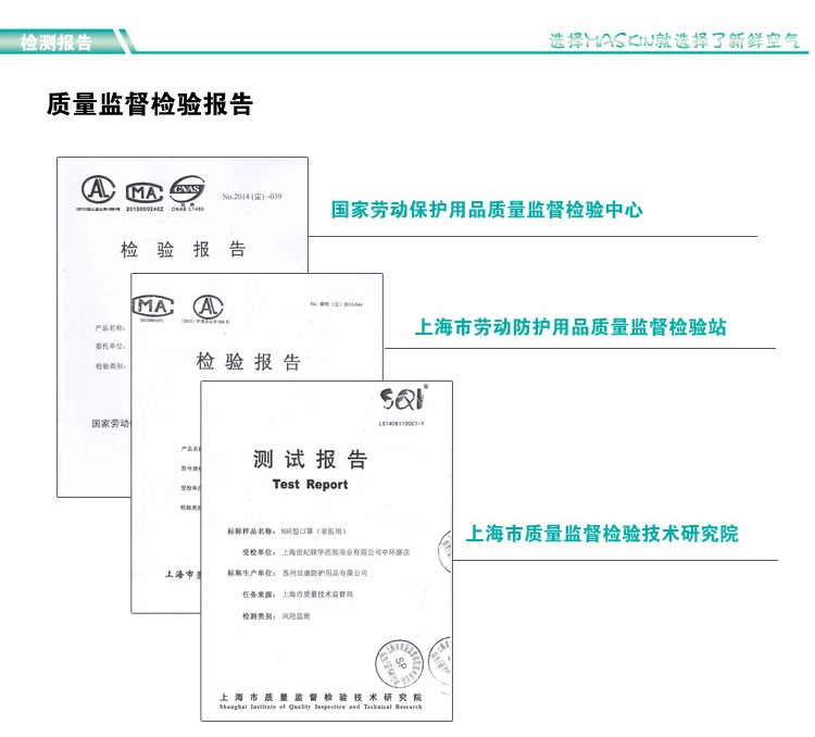 MASkin 6115型 PM2.5 头戴式 杯型防护口罩（标准型无呼吸阀雾霾口罩）