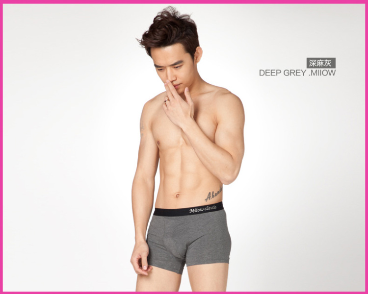 猫人正品 专柜莫代尔<em>男士内裤</em> 精梳木代尔平角