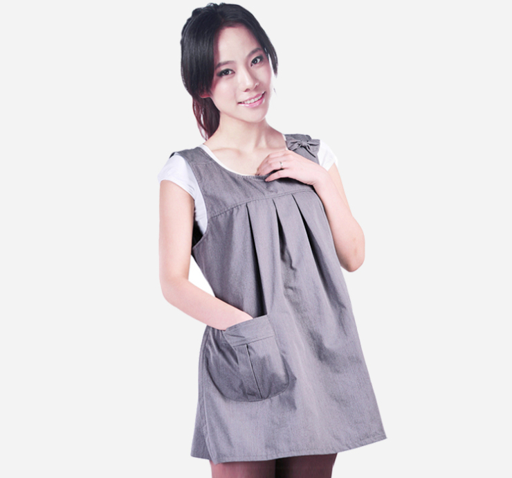 派蒙防辐射孕妇装 可爱甜美马甲裙PMA-2004