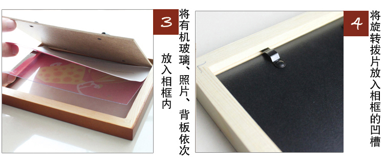 
                                        狮家进口实木照片墙创意欧式相片墙 大尺寸相框墙组合10框 白色相框+宁静港湾画芯                