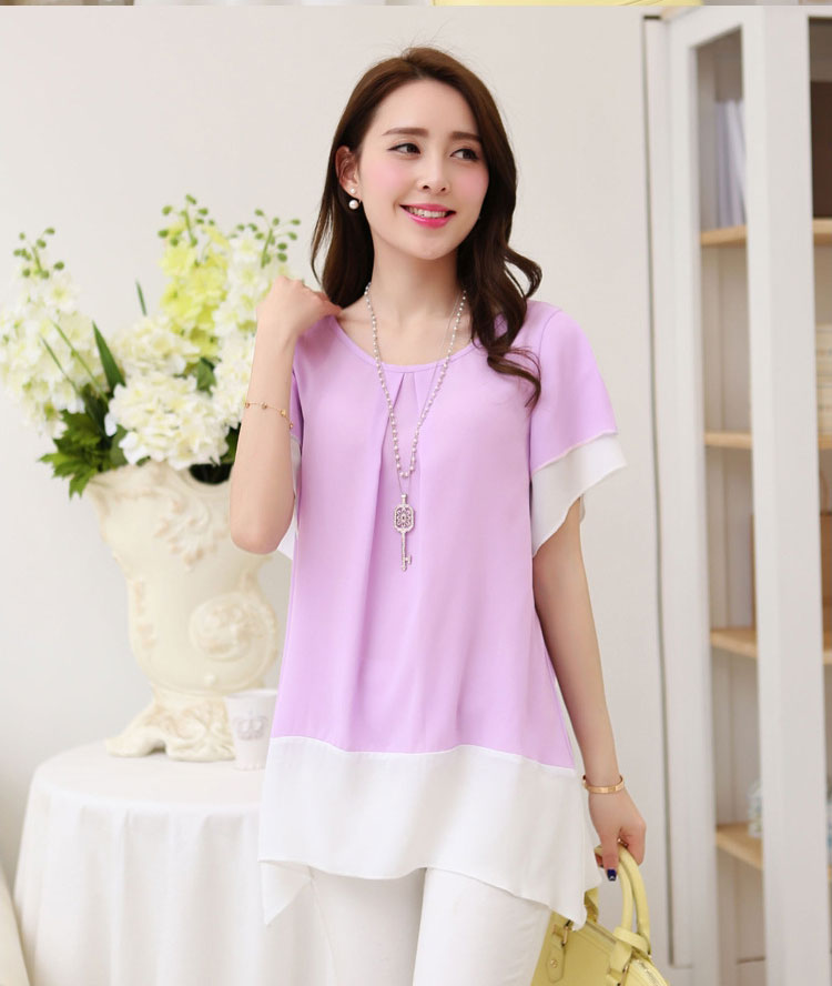 2014夏新款<em>半袖女</em>哪种好 雪纺<em>半袖女</em>2014新款