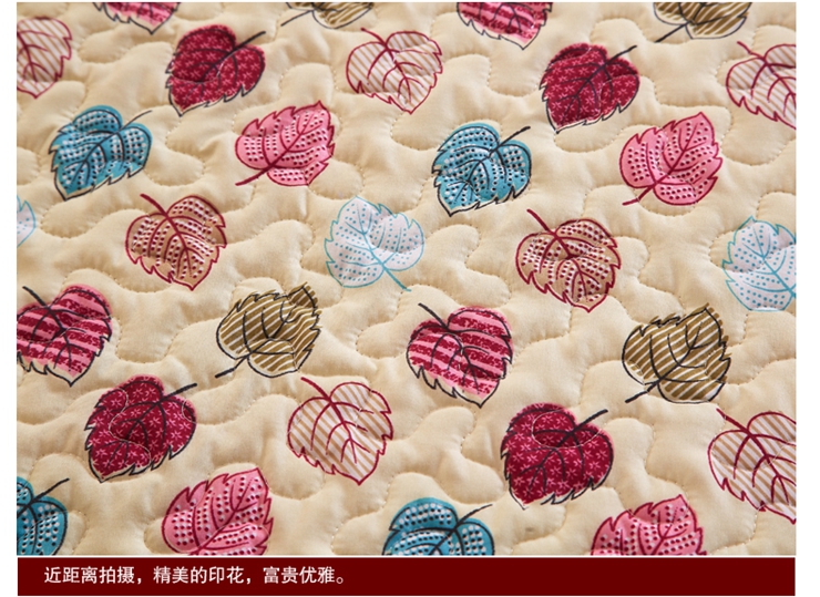 宛欣家纺时尚印花绗缝布艺可水洗沙发垫 花海情缘 90*240cm