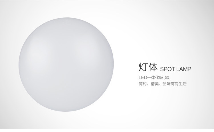D灯 LED吸顶灯12W15W18W24W现代简约卧室厨房客厅灯过道灯 高亮 白光 12W