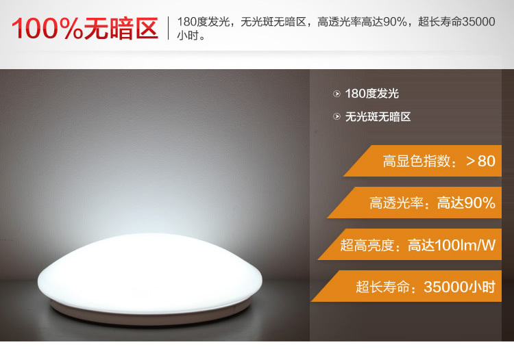 D灯 LED吸顶灯12W15W18W24W现代简约卧室厨房客厅灯过道灯 高亮 白光 12W