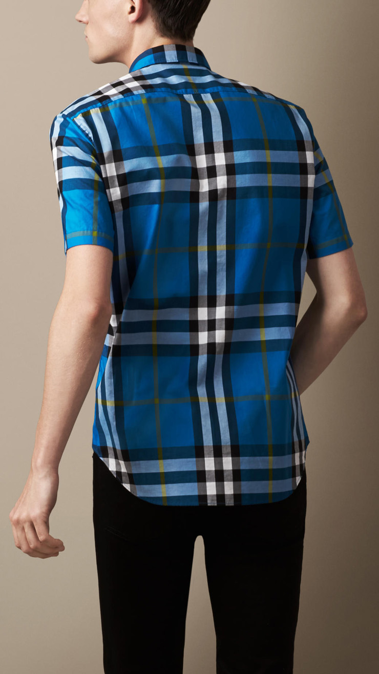 Burberry Brit\/巴宝莉 2014新品男士短袖衬衫 经