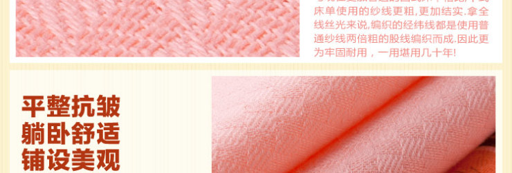 
                                        民光国民床单半线丝光印花床单硕果累累 橘色 250*250cm                