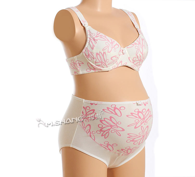 缪尚纯棉孕妇内衣<em>哺乳文胸</em>有钢托 防下垂哺乳