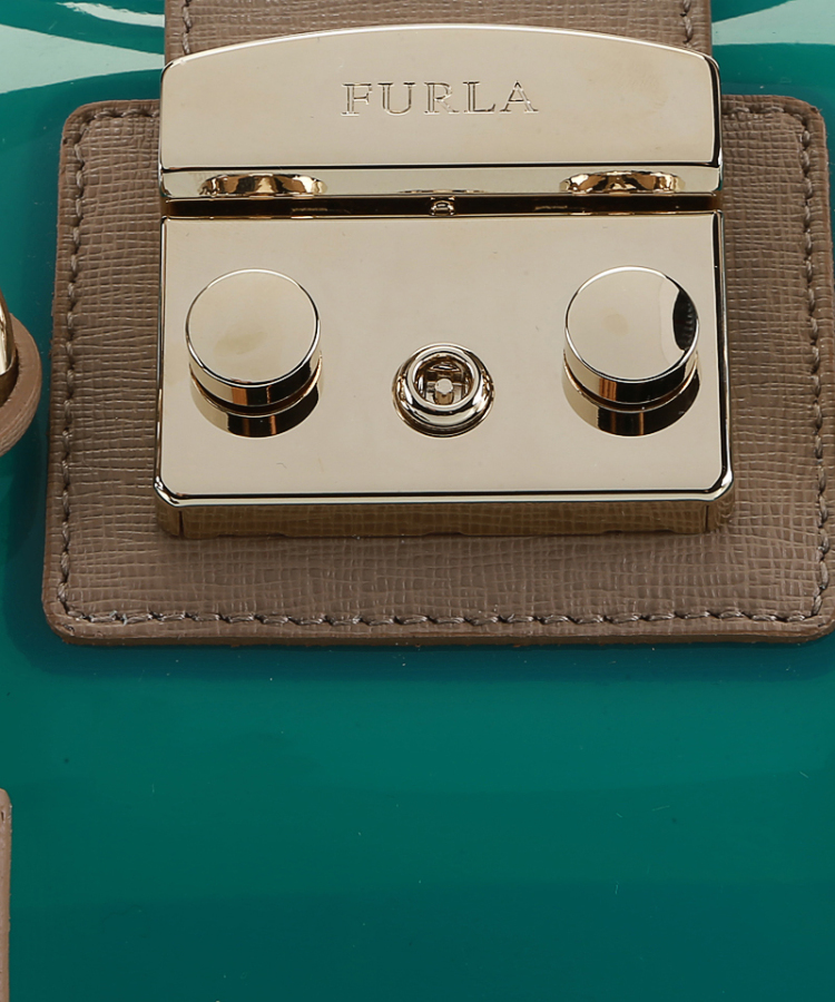 Furla 芙拉 奢侈品春夏新款 Candy 橡胶拼接牛皮