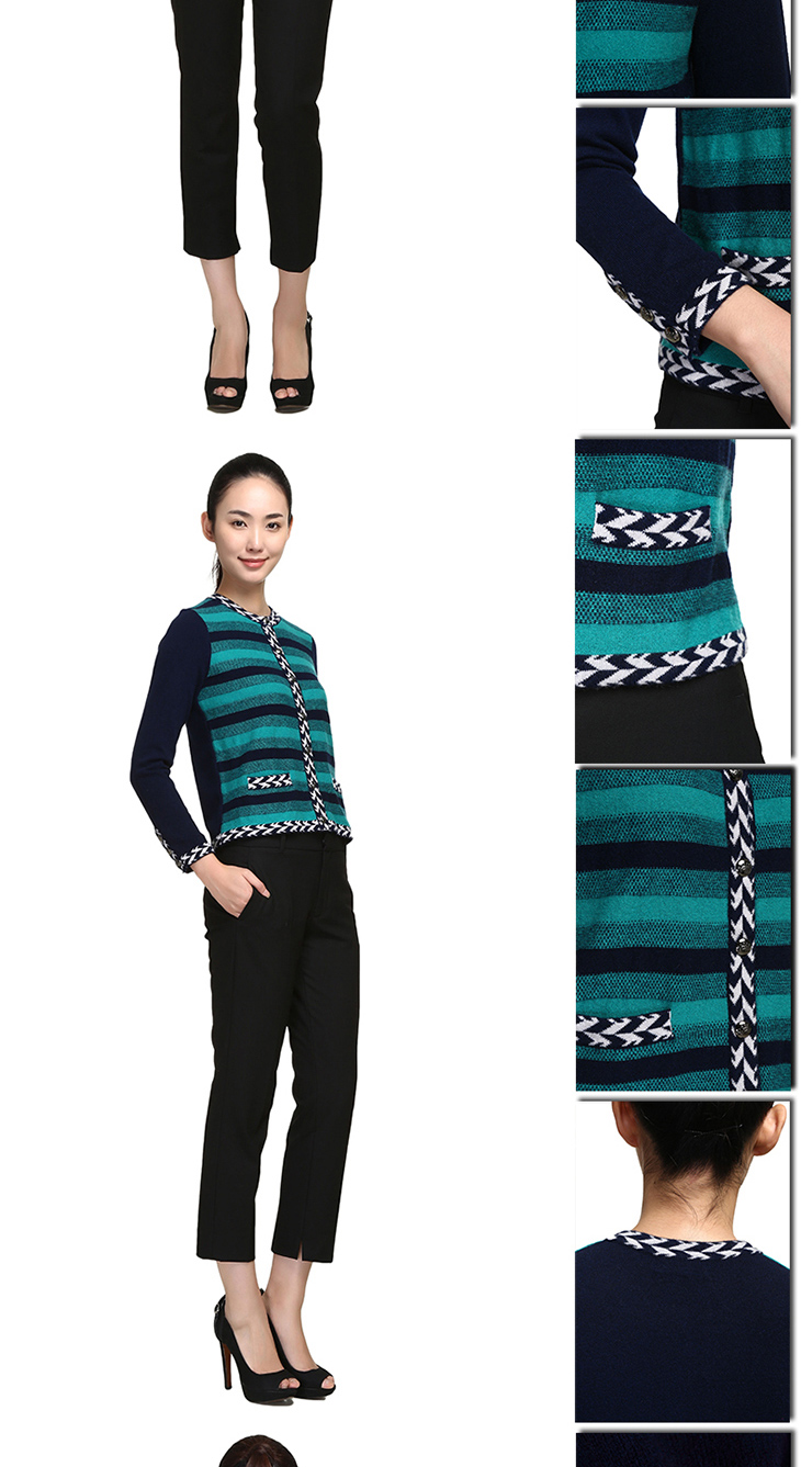 鄂尔多斯 羊绒衫秋冬新款杜福尔圆领虚提<em>女开</em>