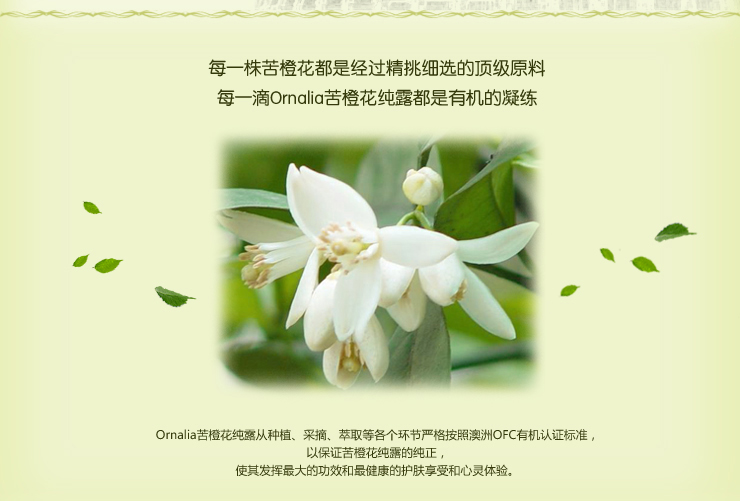 澳娜莉亚(ornalia) 苦橙花纯露化妆水100ml美