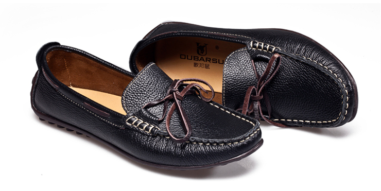 欧邦鼠2013夏季透气男士休闲鞋男鞋真皮英伦