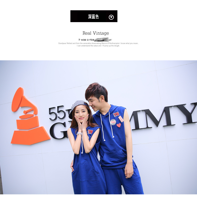 蓝魅彩 2014学生班服<em>女装</em>休闲时尚T恤+<em>短裤男</em>