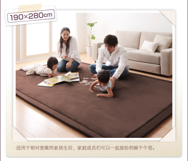 清夼布艺 超厚超细纤维弹性地毯客厅卧室吸水防滑婚庆地毯地垫 10色可选 黑色 190*240cm