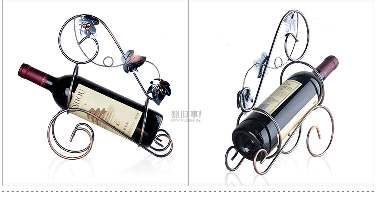 
                                        翻旧事 创意红酒架工艺品客厅酒柜摆件装饰品家居摆设现代时尚简约欧式家饰 002 0                