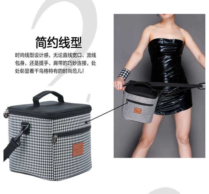 精耐特KINNET 创意便携多功能保温包 大容量女士午餐包 时尚冰袋 携跨手提多功能饭盒包