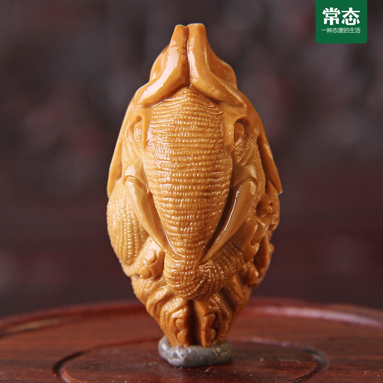 靓奈尔 瑞兽大象 吉祥如意象 橄榄核雕刻单子单