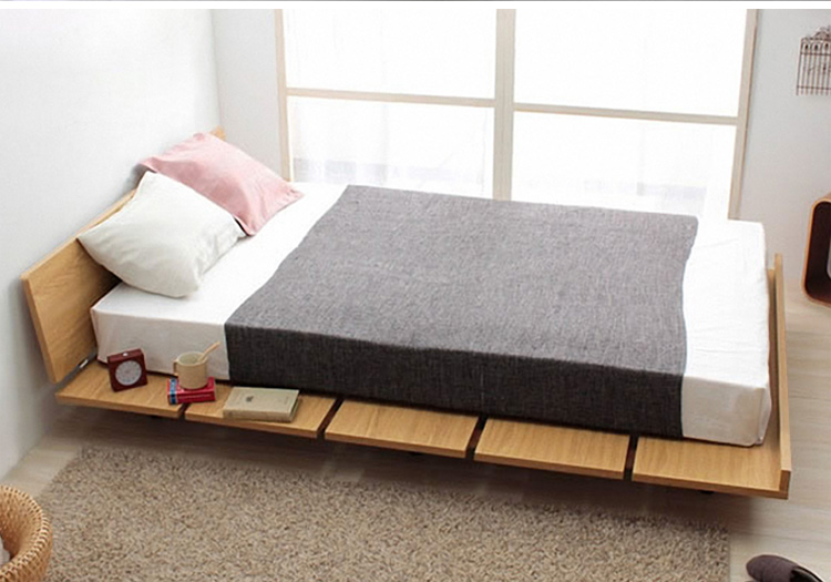 择木宜居 简约现代板式床双人床 单人床大床木