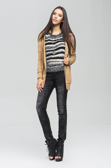 ibudu伊布都2013新款秋装 修身通勤简约开衫上