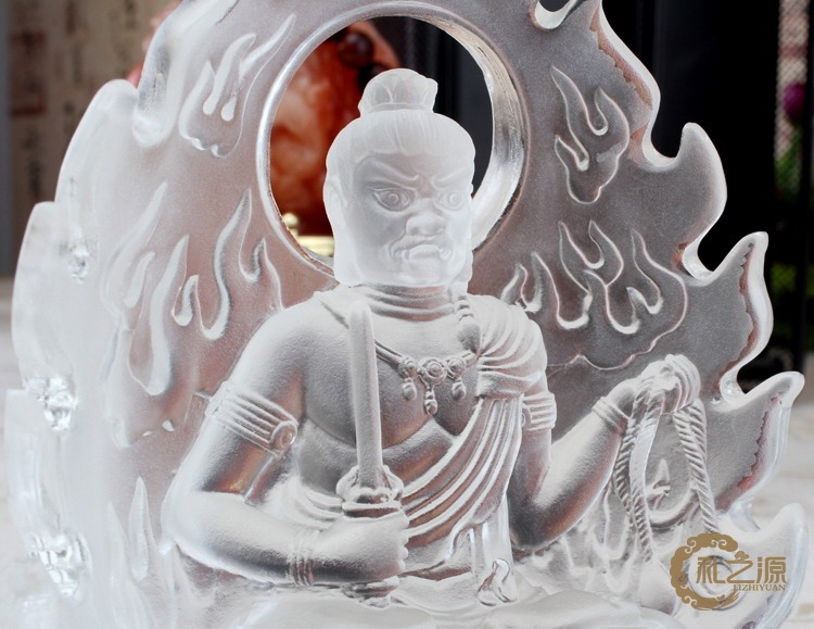 礼之源 古法琉璃 开光不动尊菩萨佛像摆件 佛教