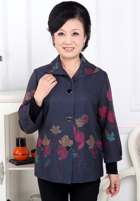 依美中老年<em>女装</em>春装<em>外套</em>中长袖<em>单衣</em>春装<em>外套</em>妈