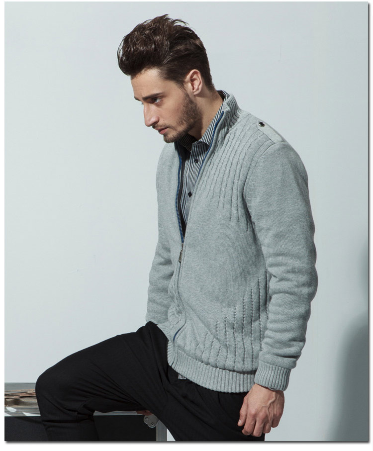 迈锐斯邦德新款<em>织</em>衫男 毛衣男 <em>开衫毛线</em>衣<em>男装</em>