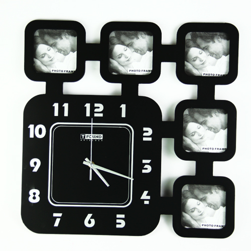 红兔子 静音相框挂钟 客厅卧室挂钟 现代简约钟表