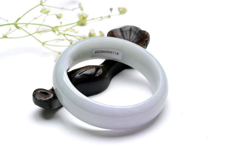 N9827果敢翡翠 55.1春意盎然富贵满堂紫罗兰