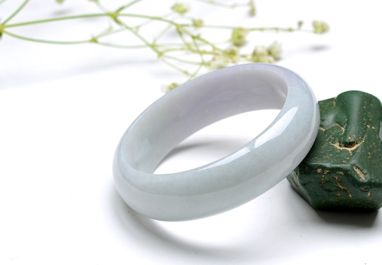 N9827果敢翡翠 55.1春意盎然富贵满堂紫罗兰