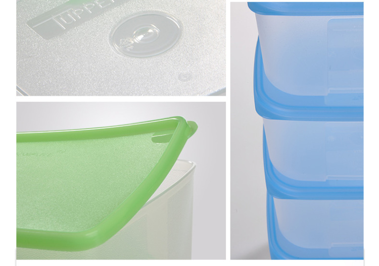 特百惠Tupperware塑料冷藏保鲜盒12件套装食物干货储藏冷藏收纳盒