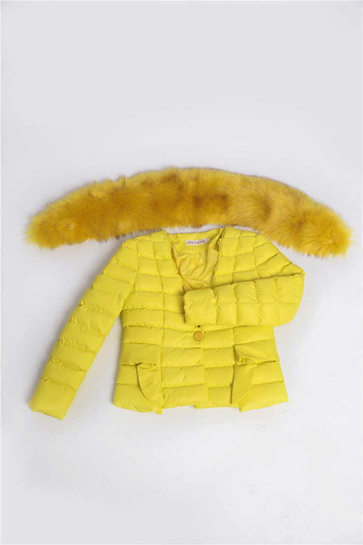 艾逸朵短款棉服女亮面棉衣女士厚外套长袖20