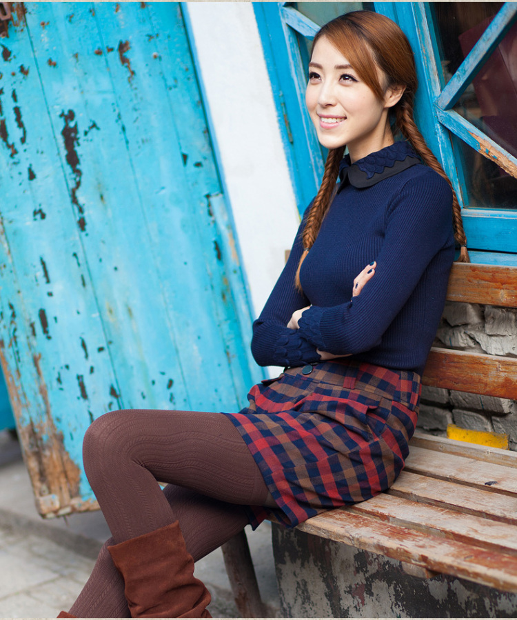 紫格子年终热卖<em>秋冬</em>新品女装<em>女士短裤</em> 休闲裤