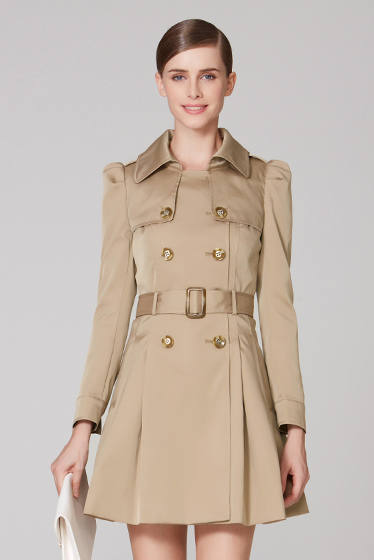 OSA欧莎世家2013冬季新品 简约女款风衣 个性