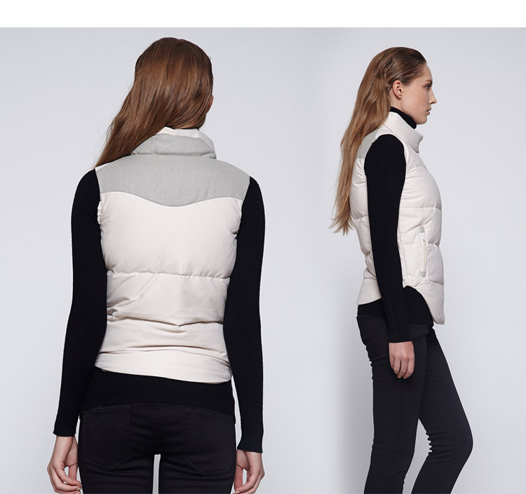 百搭保暖轻薄透气<em>女羽绒马甲</em>背心323109004